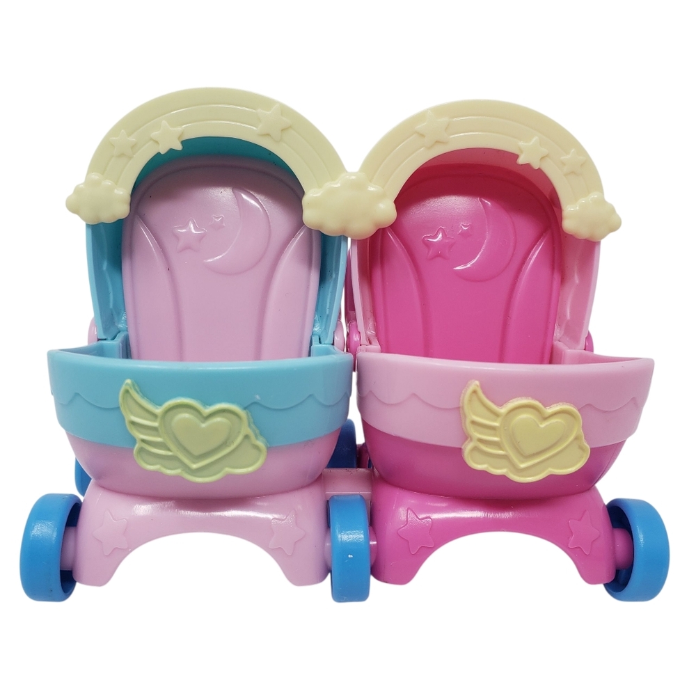 Disney Jr T.O.T.S. Double Stroller Hearts Rainbow Moon